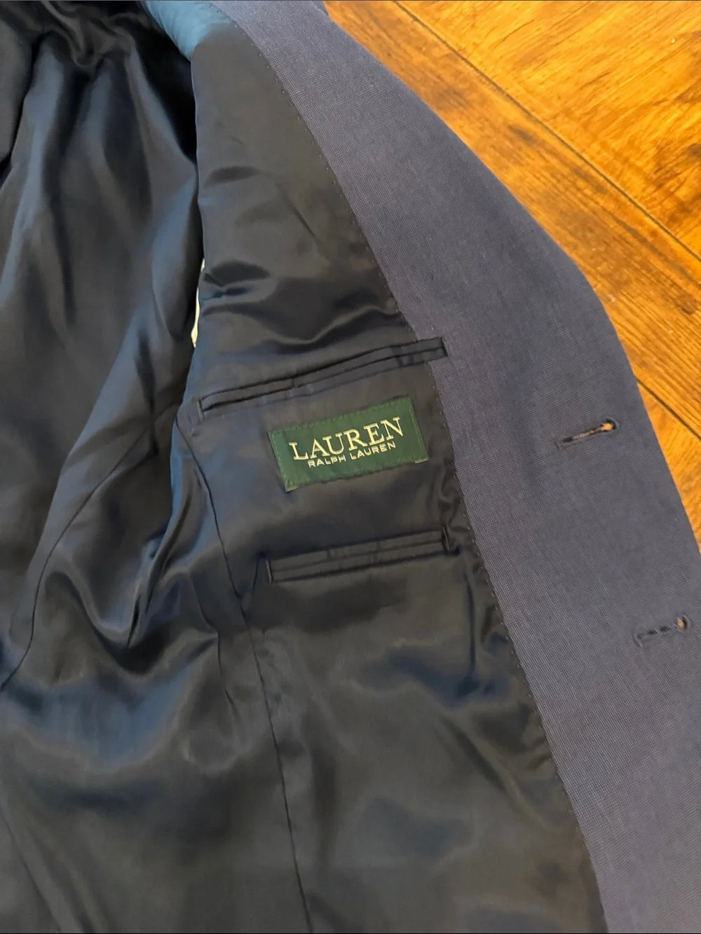 Ralph Lauren Men's Royal Blue Two-Button Sport Coat